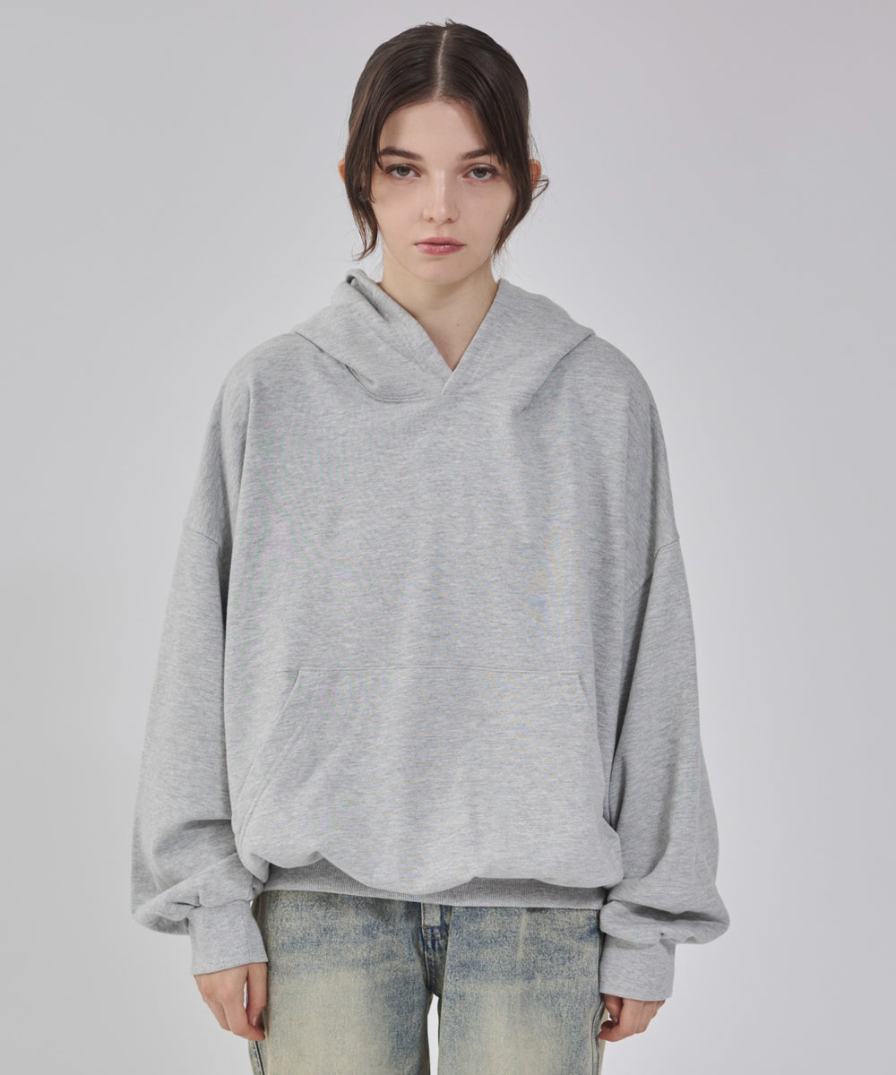 杢グレー モデル：162cm 　M着用