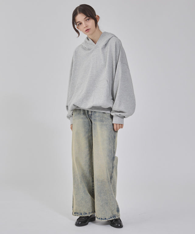 杢グレー モデル：162cm 　M着用