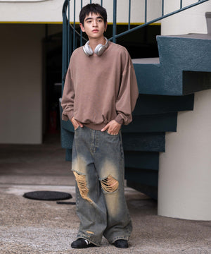 ブラウン　モデル：180㎝　L着用