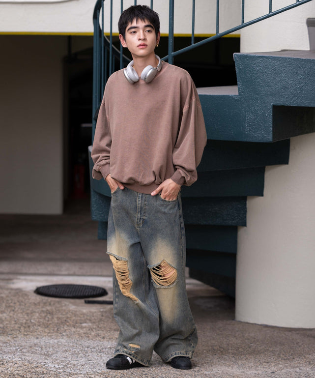 ブラウン　モデル：180㎝　L着用