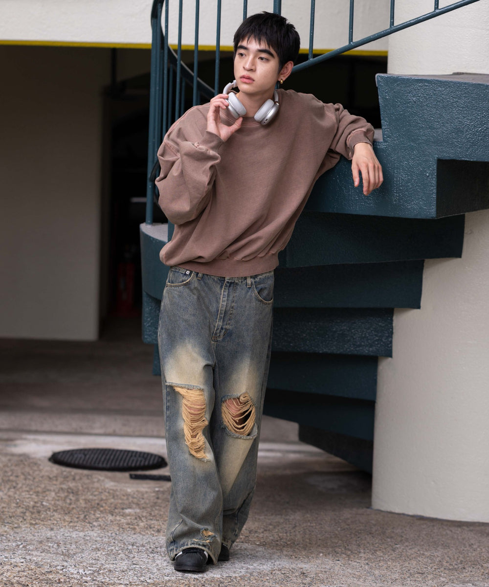 ブラウン　モデル：180㎝　L着用