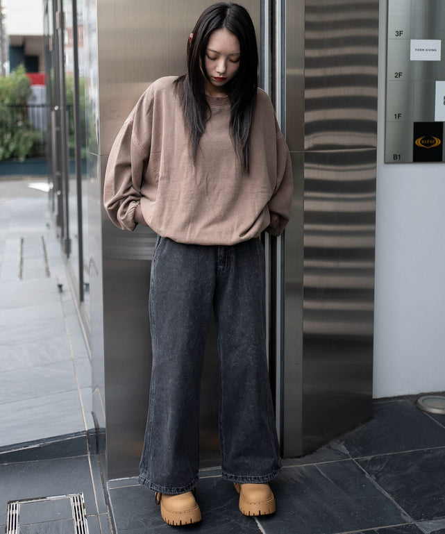 ブラウン　モデル：159cm M着用