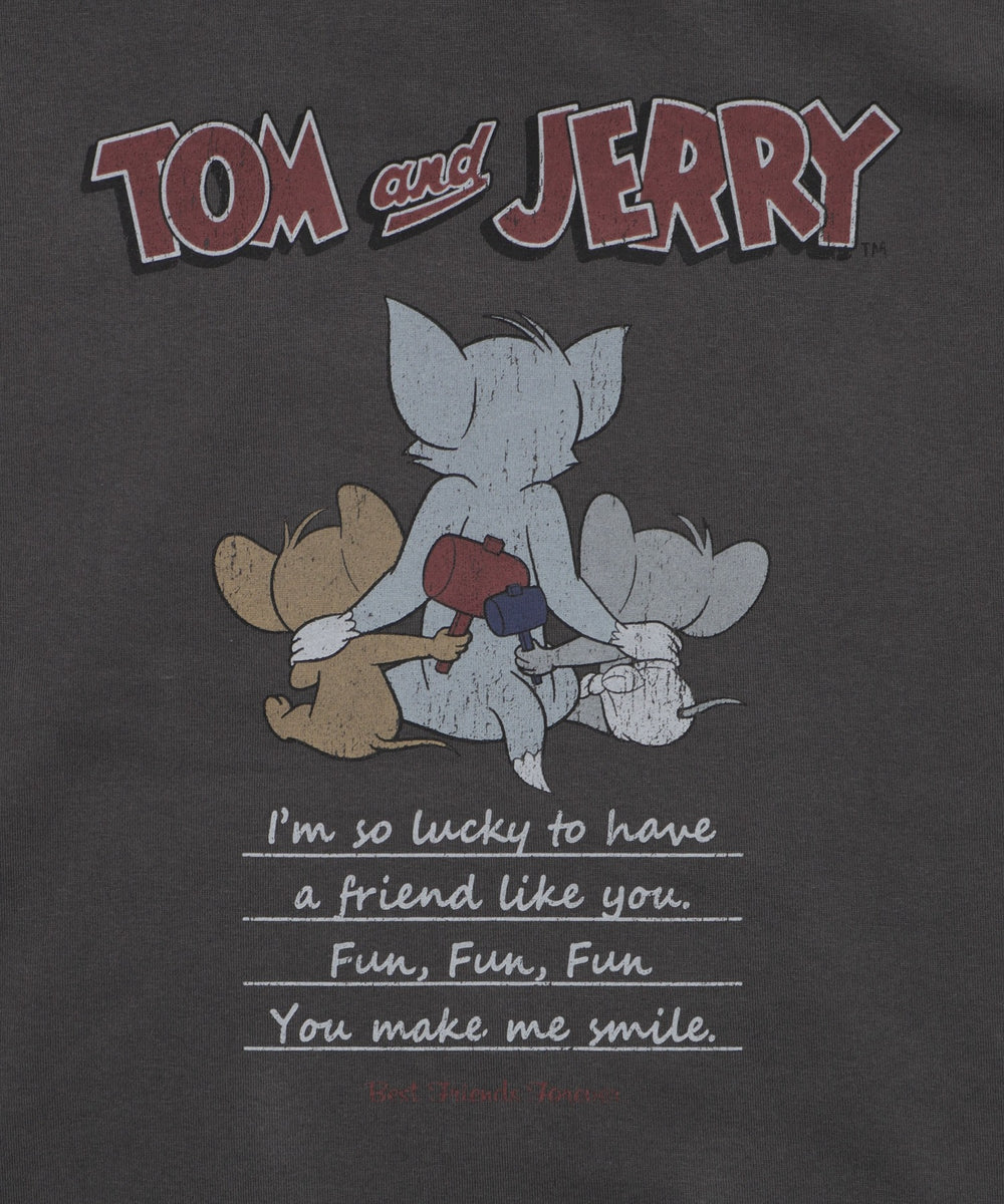 TOMandJERRYグラフィックプルパーカー