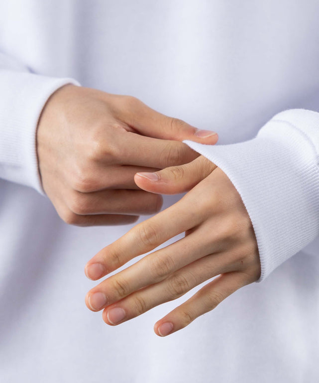 裏起毛アクセ付きストレートラインプルオーバー