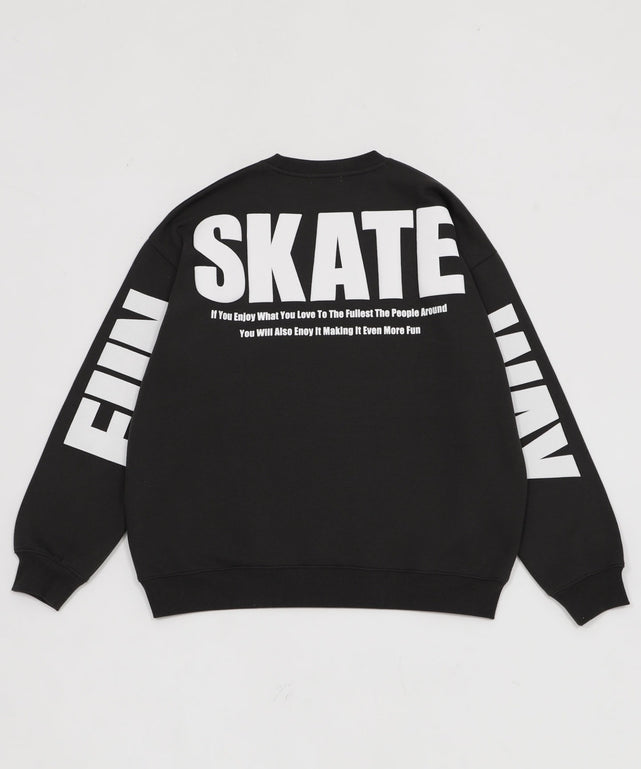 裏起毛アクセ付きストレートラインプルオーバー