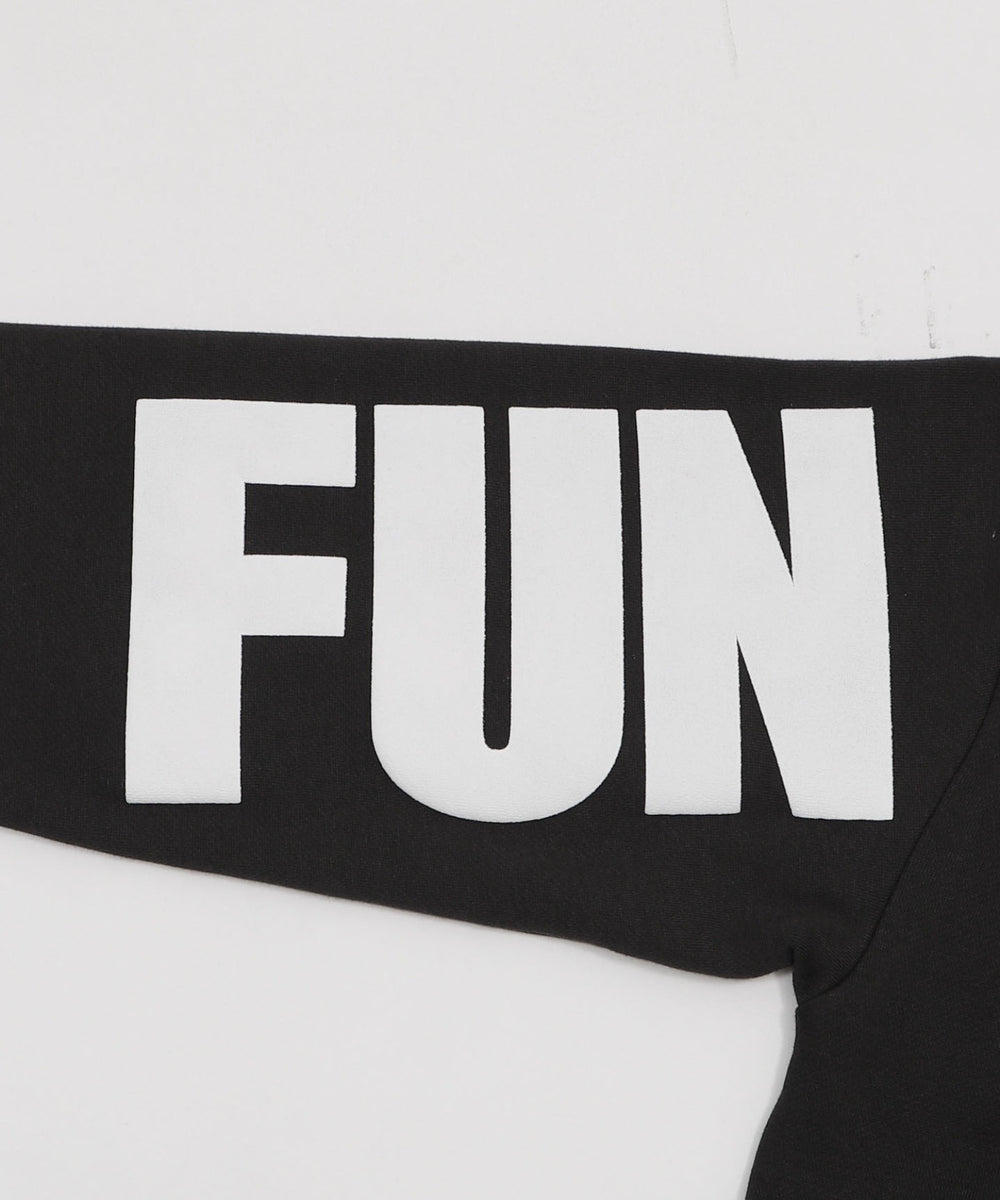 裏起毛アクセ付きストレートラインプルオーバー