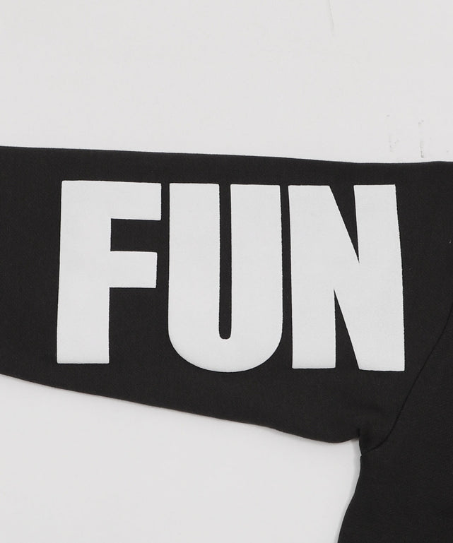 裏起毛アクセ付きストレートラインプルオーバー