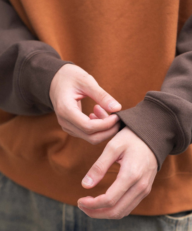 裏起毛ラグランプルパーカー