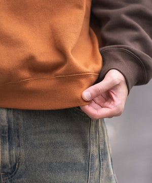 裏起毛ラグランプルパーカー