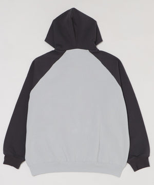 裏起毛ラグランプルパーカー