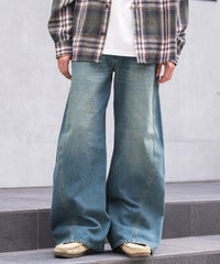 ローライズカバーフィットフレアデニムパンツ