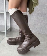 プレーンロングブーツ