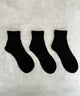 3Pムジアンクルソックス(25-27cm)/ブラック