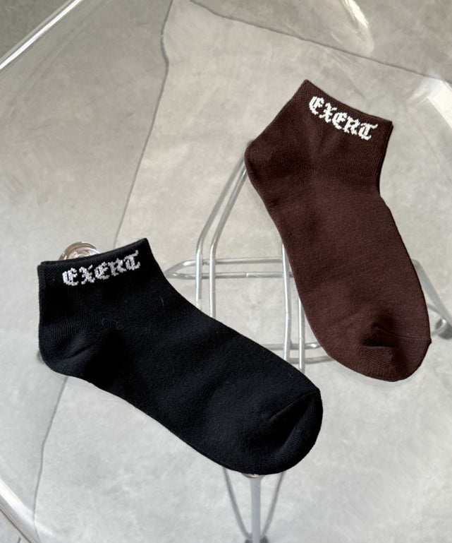 exertロゴショートソックス(23-25cm)