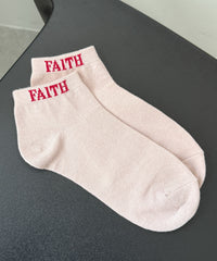 FAITHロゴショートソックス(23-25cm)
