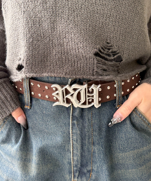 70s Indiana l Craft バックル ベルト ウイングスカル VINTAGE - 70s Indiana Metal Craft バックル ベルト ウイングスカルの