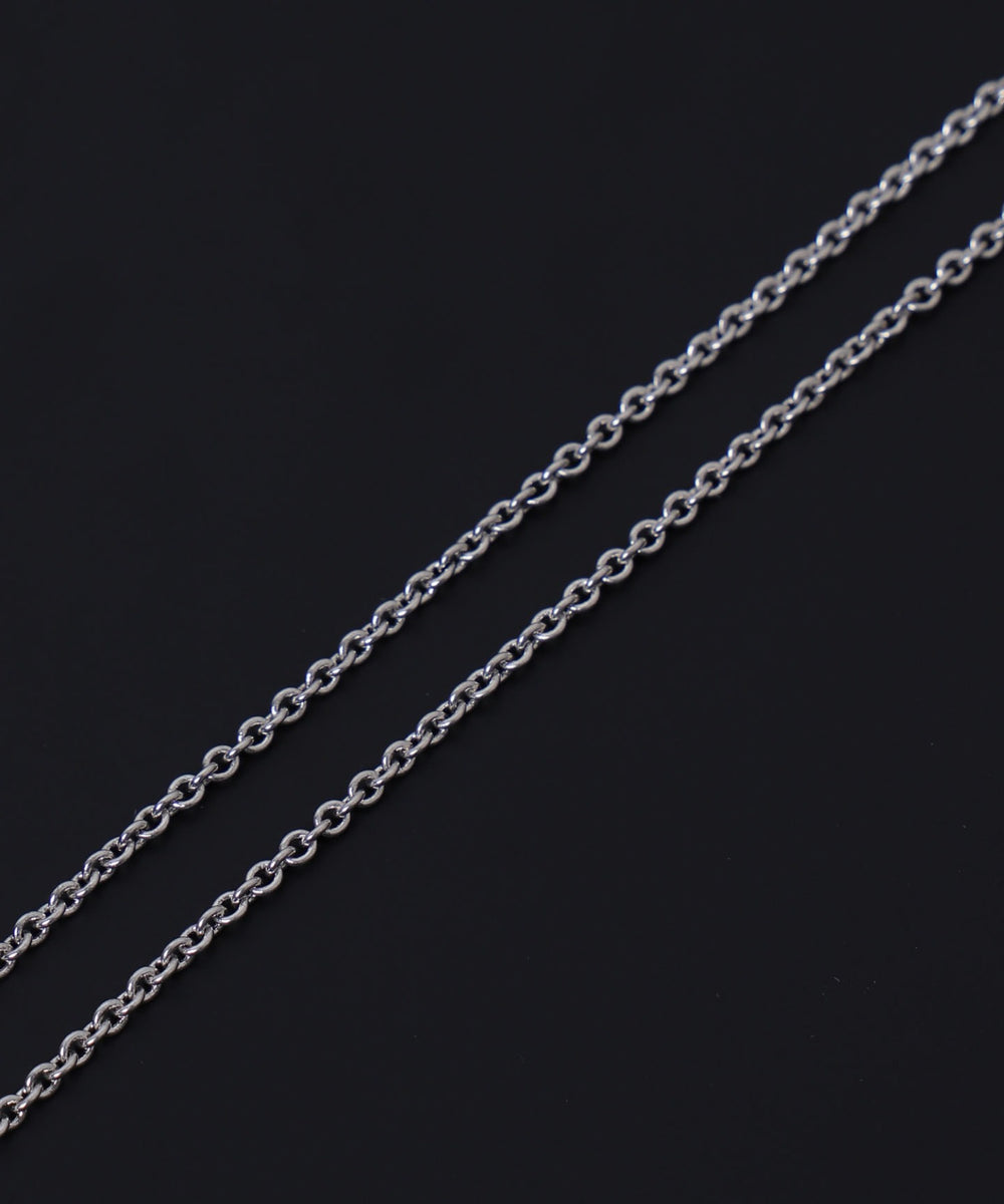 Mラインストーンモチーフネックレス