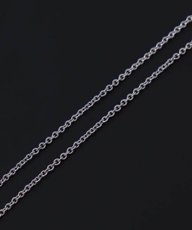 Mラインストーンモチーフネックレス