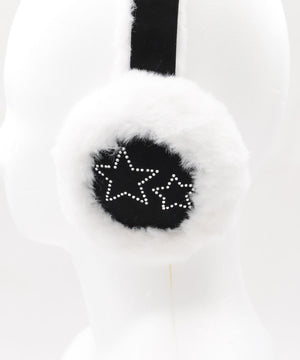 スターラインストーンファーイヤーマフ