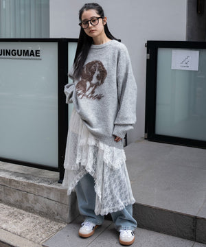 グレー　モデル：161cm L着用