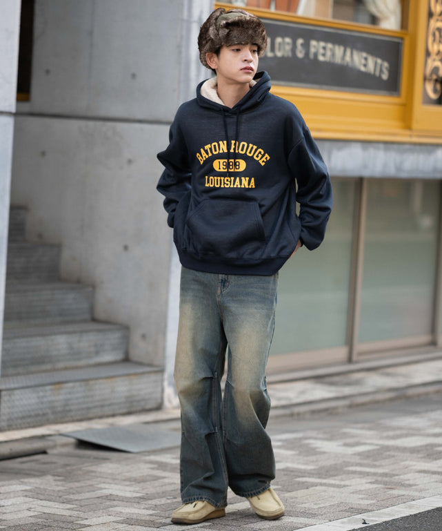 ネイビー モデル：175cm L着用