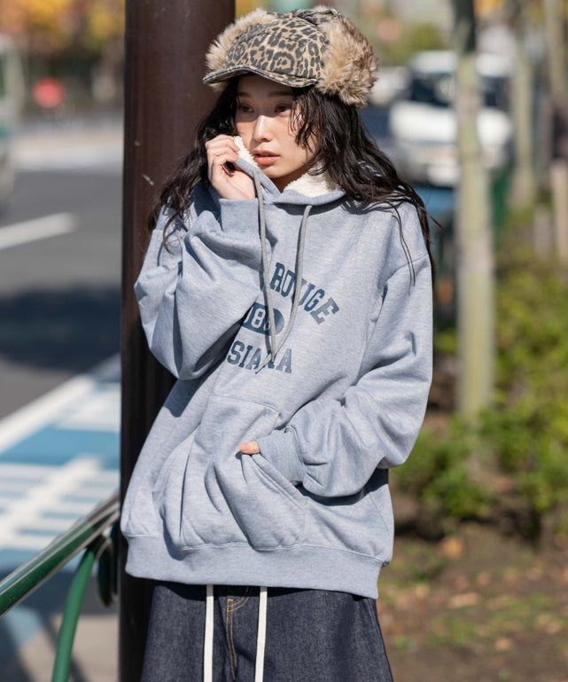 杢グレー　モデル：161cm L着用