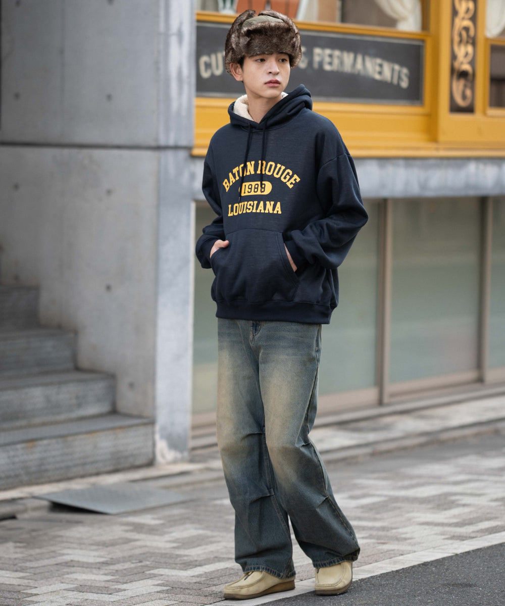 ネイビー モデル：175cm L着用