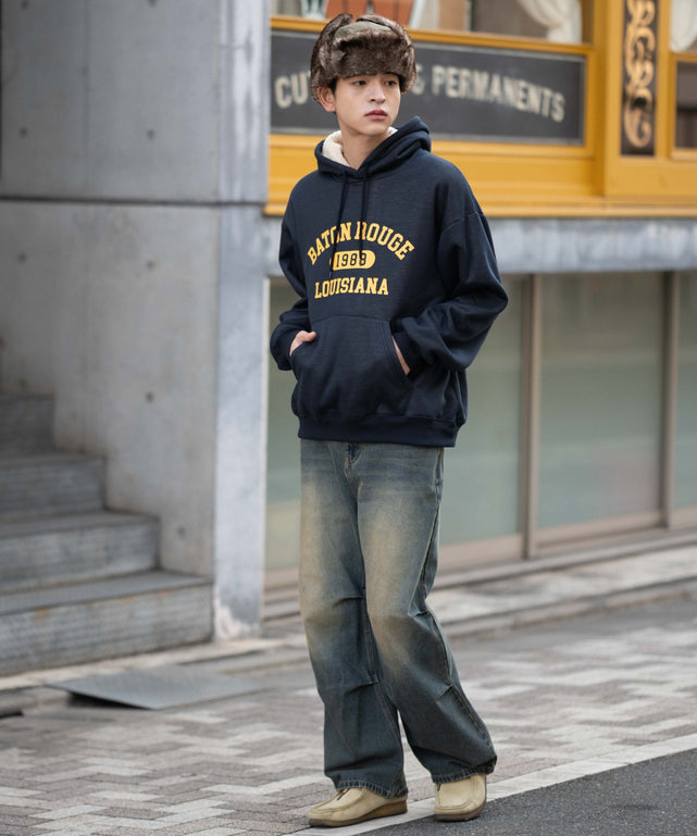 ネイビー モデル：175cm L着用