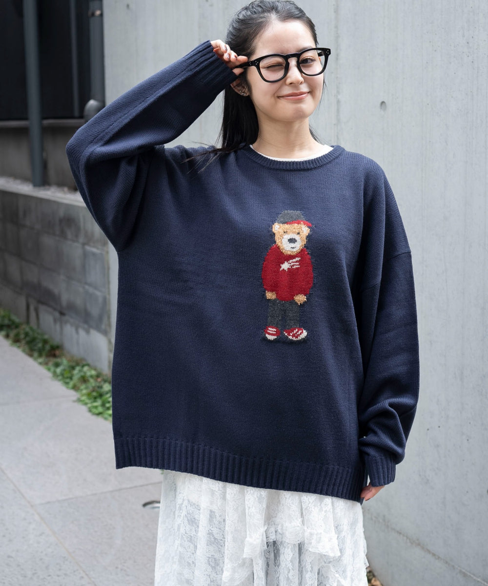 ネイビー　モデル：161cm L着用