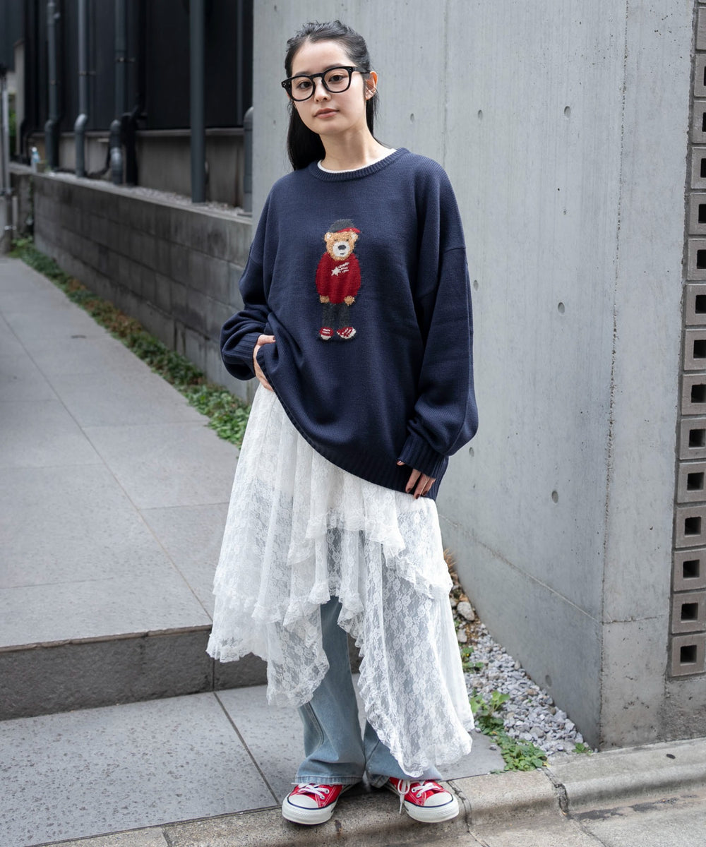 ネイビー　モデル：161cm L着用