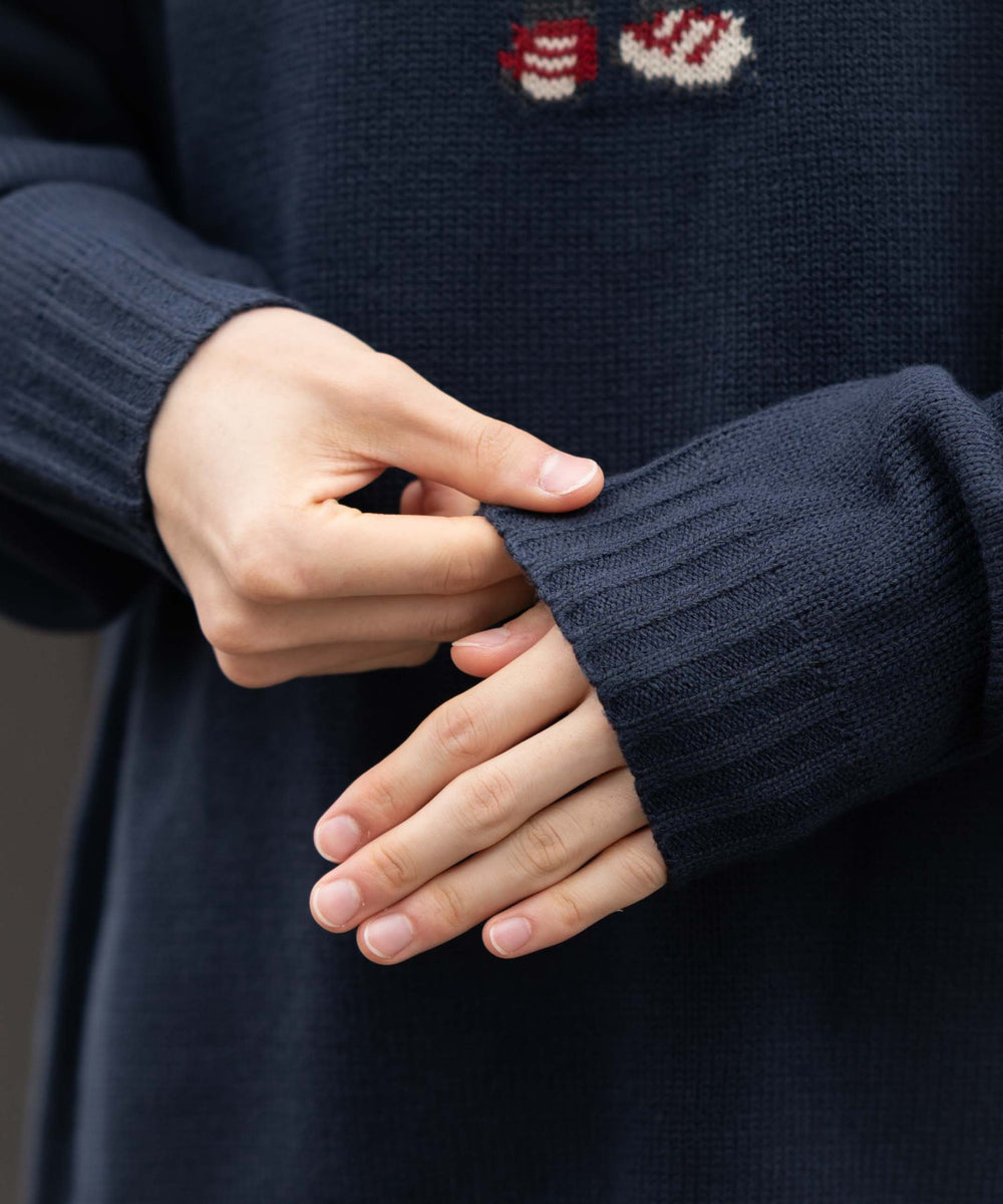 ジャガードアニマルプルオーバー