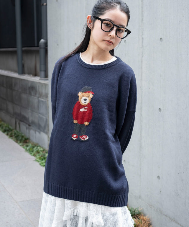 ネイビー　モデル：161cm L着用