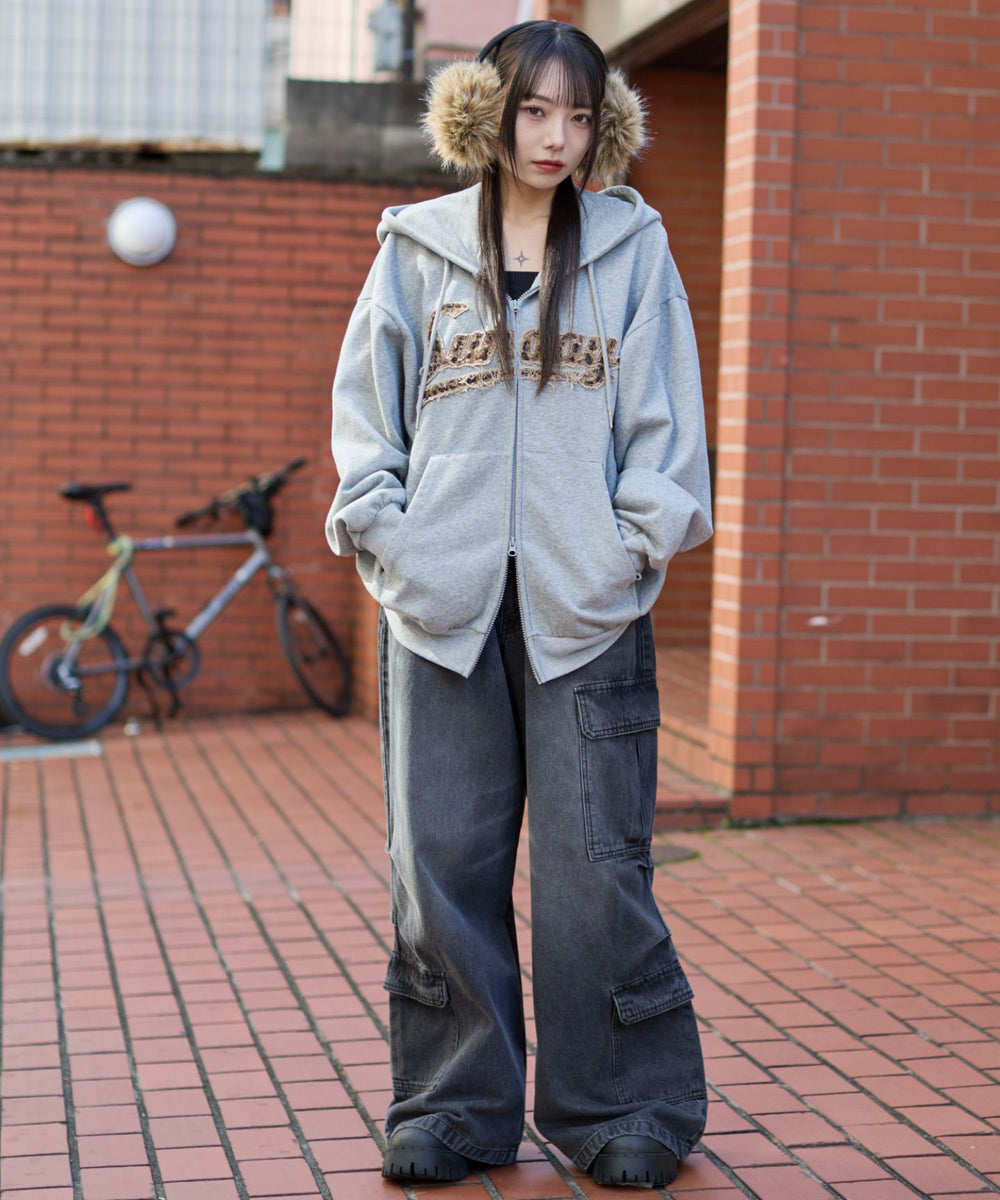 杢グレー　モデル：159cm L着用