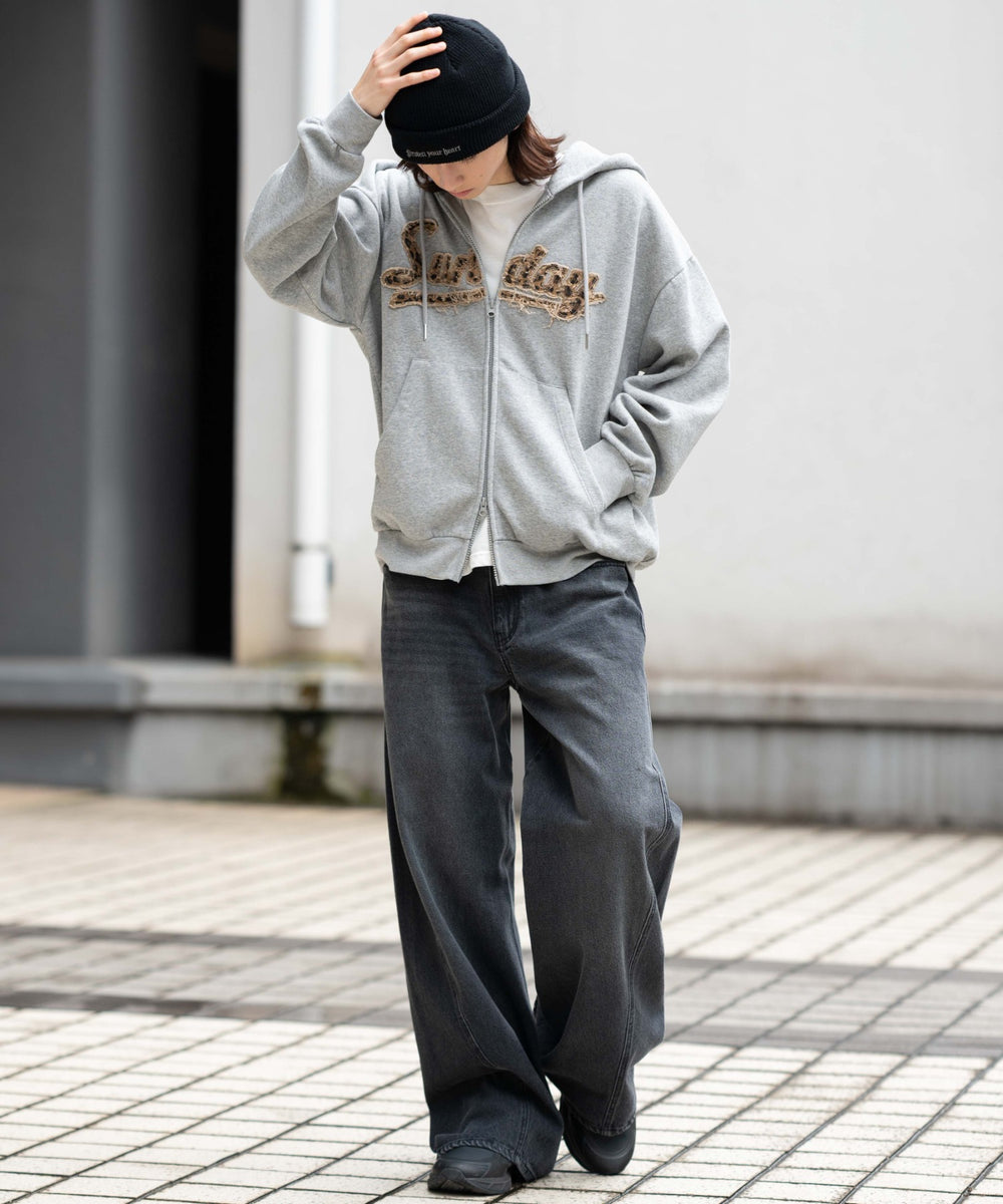 杢グレー モデル：175cm L着用