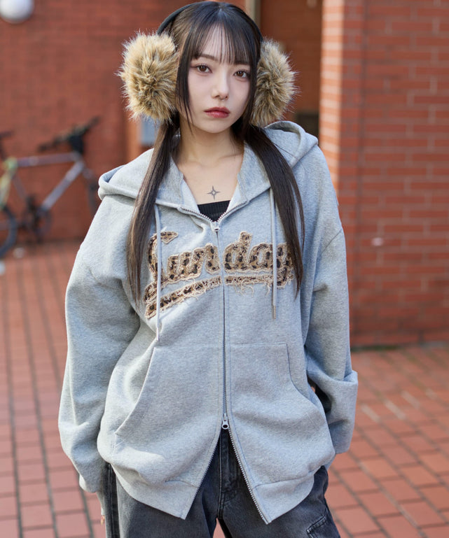 杢グレー　モデル：159cm L着用