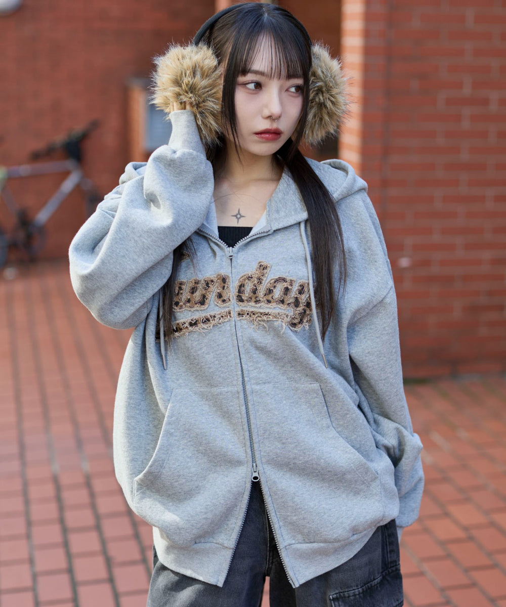 杢グレー　モデル：159cm L着用