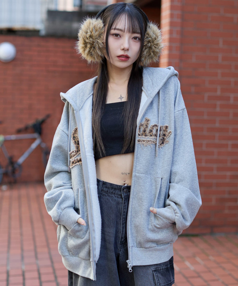 杢グレー　モデル：159cm L着用