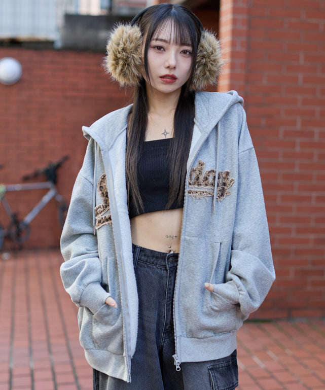 杢グレー　モデル：159cm L着用