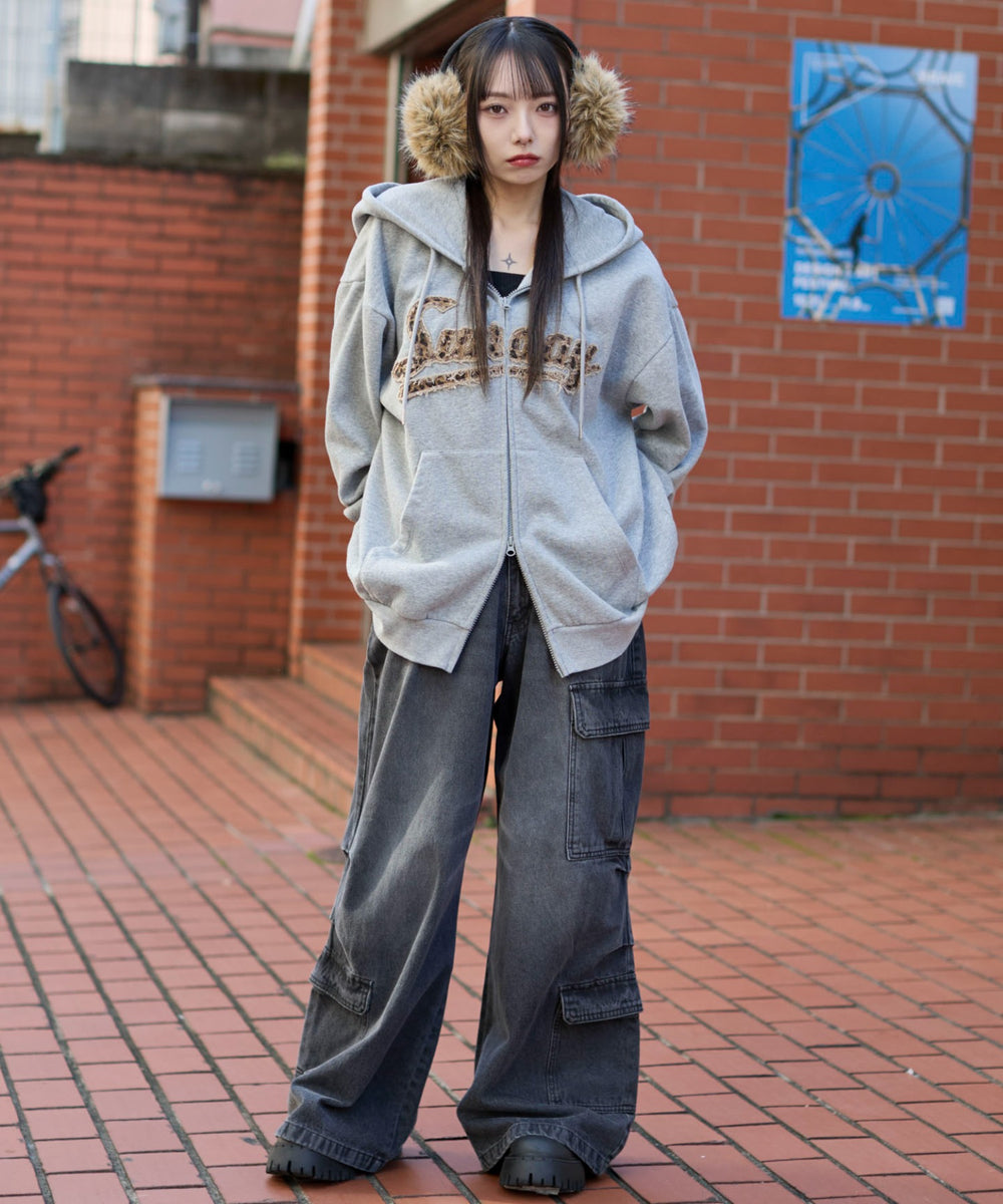 杢グレー　モデル：159cm L着用