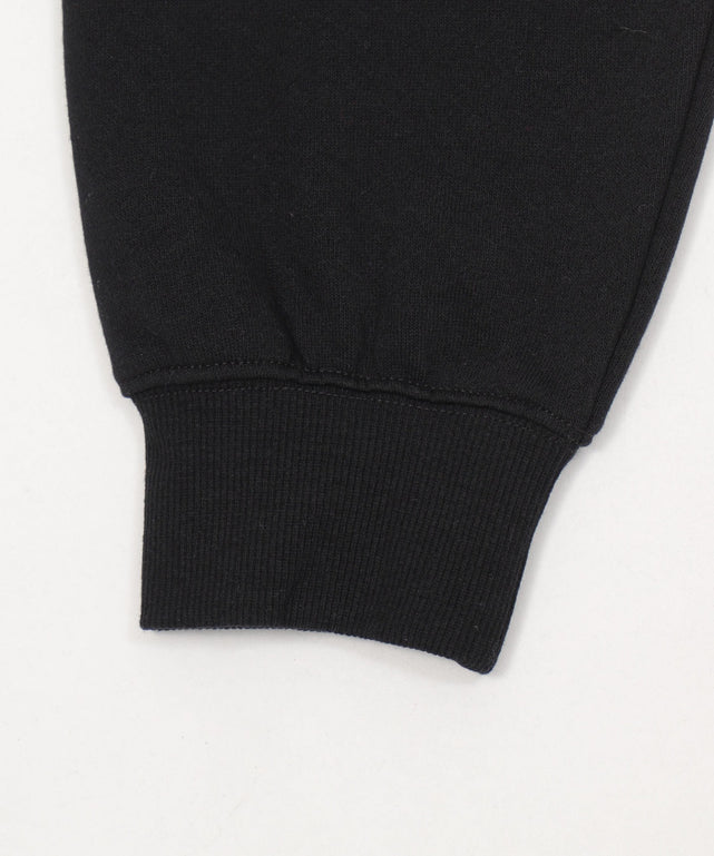 裏起毛エンボスステッチロゴプルパーカー