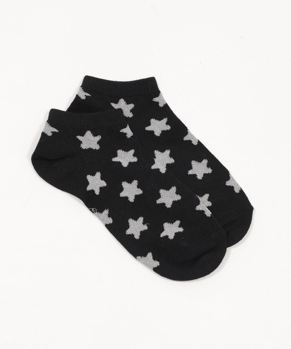 モチーフ総柄ショートソックス(23-25cm)