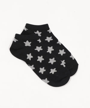 モチーフ総柄ショートソックス(23-25cm)