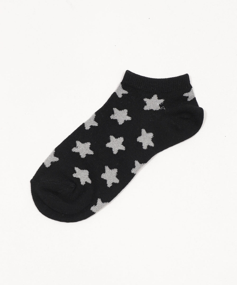 モチーフ総柄ショートソックス(23-25cm)