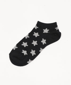 モチーフ総柄ショートソックス(23-25cm)