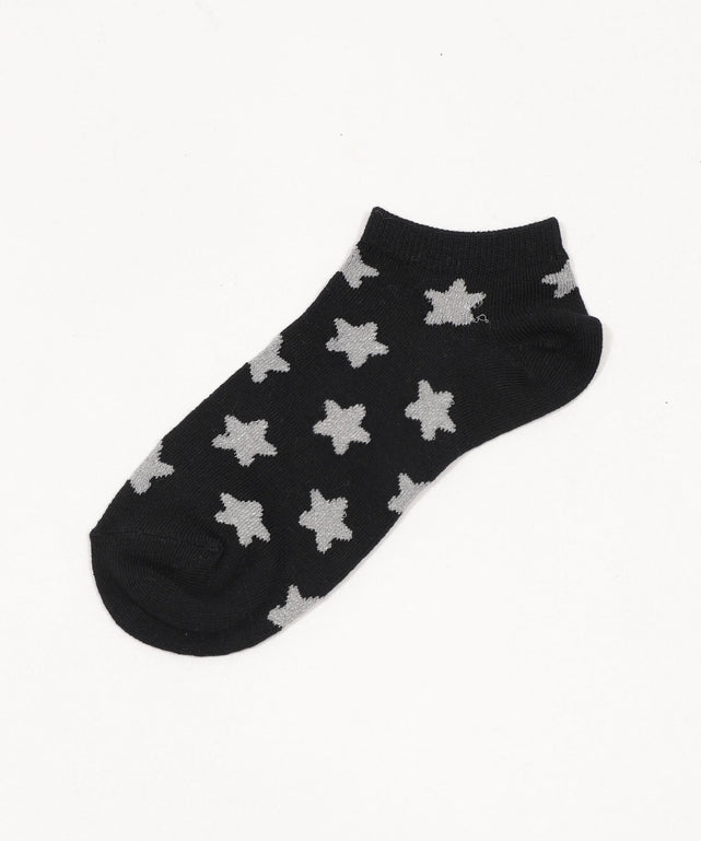 モチーフ総柄ショートソックス(23-25cm)