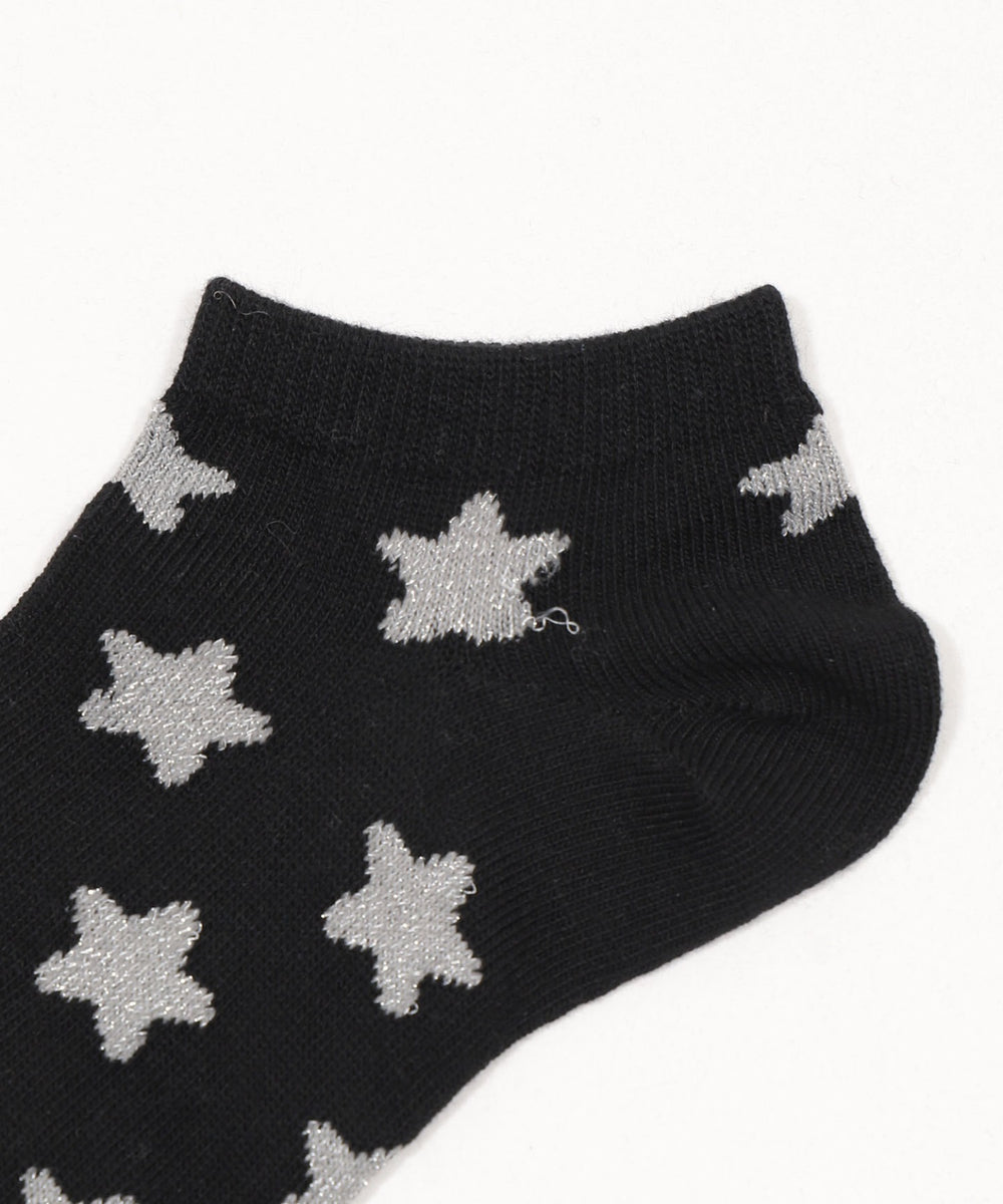 モチーフ総柄ショートソックス(23-25cm)