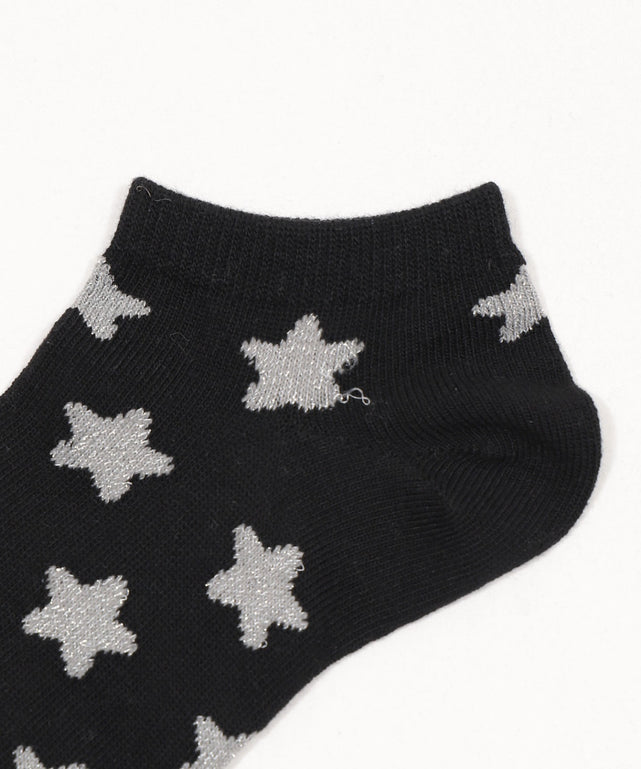 モチーフ総柄ショートソックス(23-25cm)