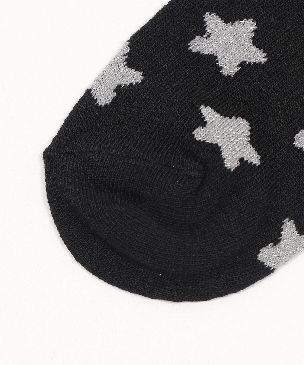 モチーフ総柄ショートソックス(23-25cm)