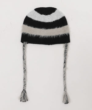 ラメラインニットキャップ