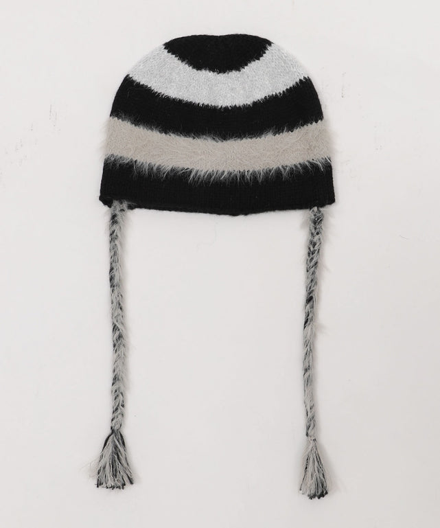 ラメラインニットキャップ